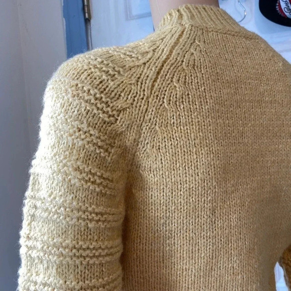 Elodie Fisherman Knit Cute Preppy Cozy Warm CropSweater Slim Women Junior XS - Picture 6 of 6